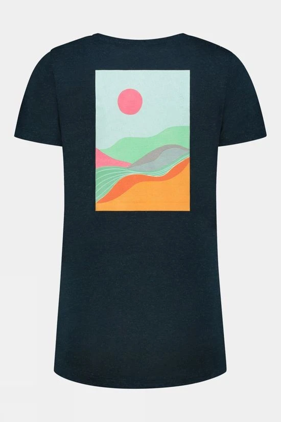 Blue Loop Originals Womens Denimcel Melange T-Shirt 2 Blue Loop Originals Womens Denimcel Melange T-Shirt - Image 2