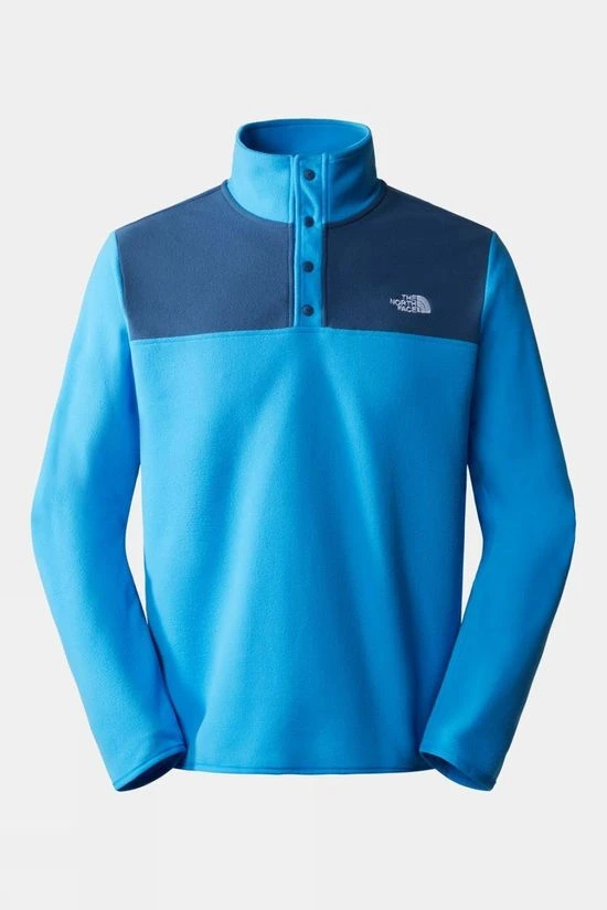 The North Face Mens TKA Glacier Snap-Neck Fleece Pullover 1 The North Face Mens TKA Glacier Snap-Neck Fleece Pullover