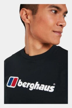 Berghaus Mens Organic Big Logo Long Sleeve T-Shirt -Outdoor Clothing Store a18241667070d