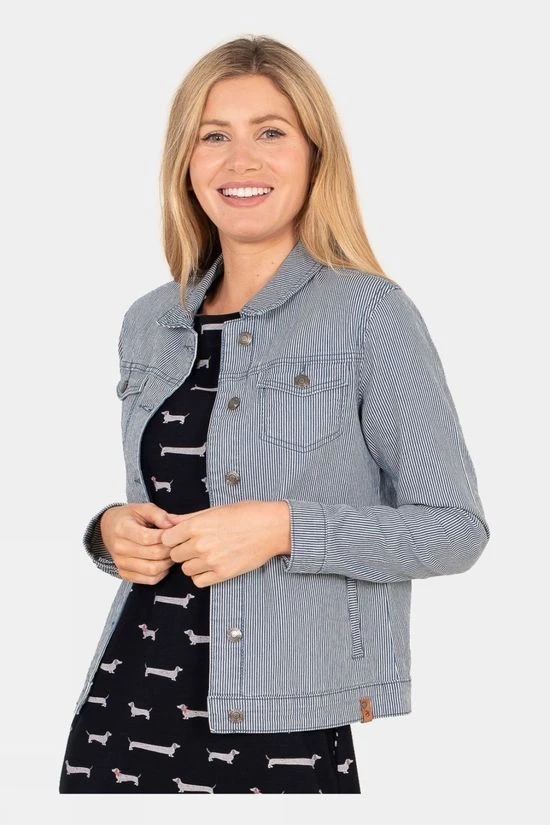Brakeburn Womens Stripe Denim Jacket 1 Brakeburn Womens Stripe Denim Jacket