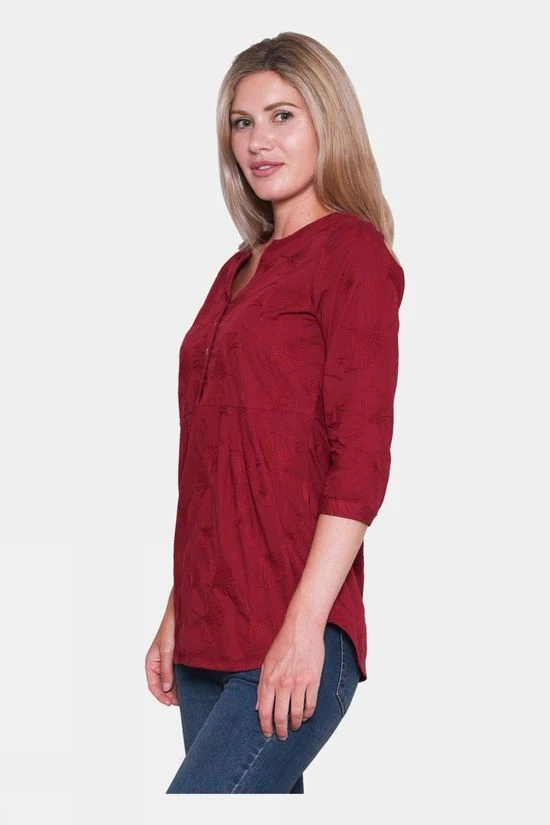 Brakeburn Womens Embroidered Ginkgo Blouse 2 Brakeburn Womens Embroidered Ginkgo Blouse - Image 2