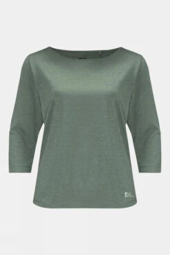 Jack Wolfskin Womens Pack & Go 3/4 Sleeve Tee