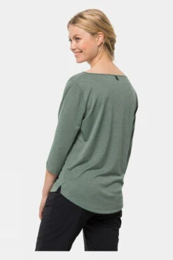 Jack Wolfskin Womens Pack & Go 3/4 Sleeve Tee -Outdoor Clothing Store b11bab0107 5252 c