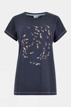 Weird Fish Womens Swirl Organic Graphic Tee