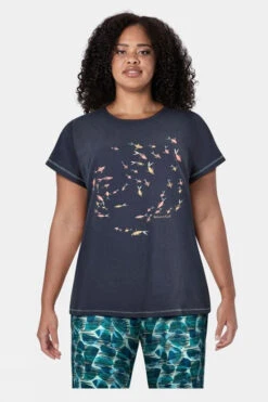 Weird Fish Womens Swirl Organic Graphic Tee -Outdoor Clothing Store b11bac0268 4444 t