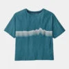 Patagonia Womens Ridge Rise Stripe Organic Easy Cut Tee