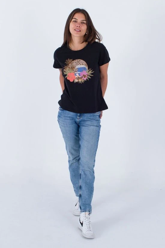 Hurley Womens Leopard Classic Tee 4 Hurley Womens Leopard Classic Tee - Image 4