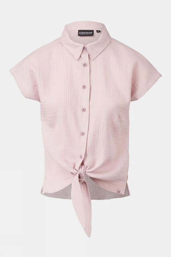 Ayacucho Womens Billie Front Tie Shirt 1 Ayacucho Womens Billie Front Tie Shirt