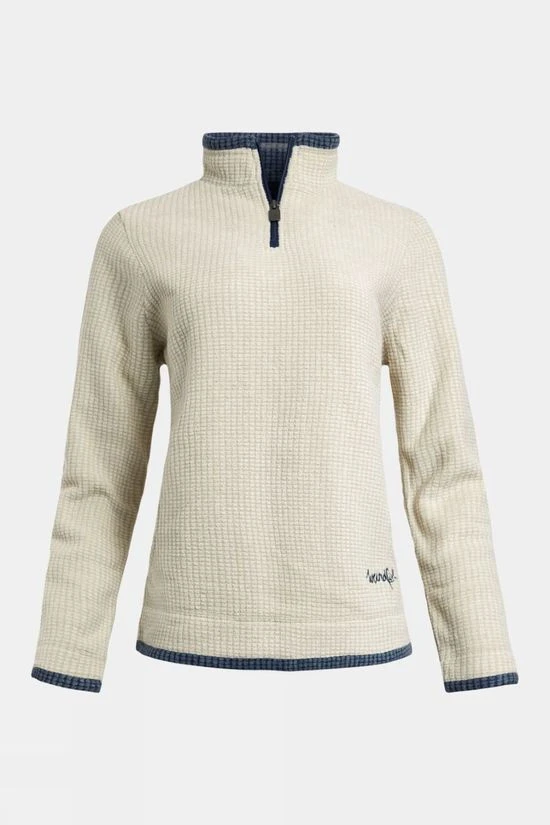 Weird Fish Womens Beyonce Eco 1/4 Zip Grid Fleece 1 Weird Fish Womens Beyonce Eco 1/4 Zip Grid Fleece