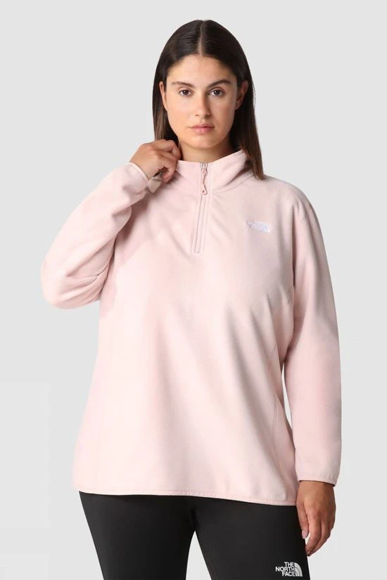 The North Face Womens Plus Size 100 Glacier1/4 Zip Fleece 3 The North Face Womens Plus Size 100 Glacier1/4 Zip Fleece - Image 3