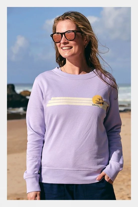 Saltrock Womens Poster Stripe Crew Sweatshirt 7 Saltrock Womens Poster Stripe Crew Sweatshirt - Image 7