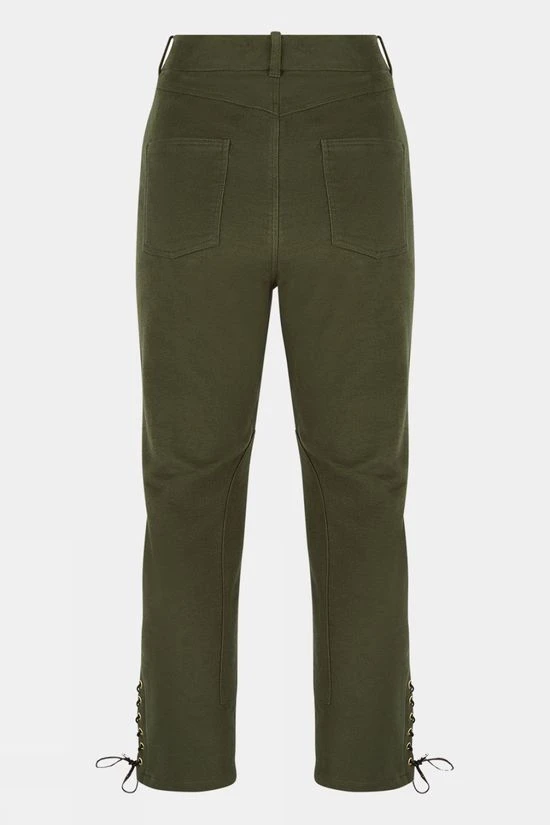 Troy London Womens Lace-up Moleskin Pants 2 Troy London Womens Lace-up Moleskin Pants - Image 2