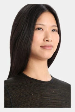 Icebreaker Womens 200 Oasis Long Sleeve Ski Tracks Crew Top -Outdoor Clothing Store b11gab0066 7070 e