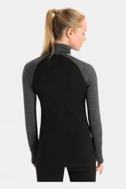 Icebreaker Womens Zoneknit 260 Long Sleeve Half Zip Top -Outdoor Clothing Store b11gab0079 7170 c