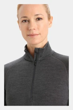 Icebreaker Womens Zoneknit 260 Long Sleeve Half Zip Top -Outdoor Clothing Store b11gab0079 7170 d