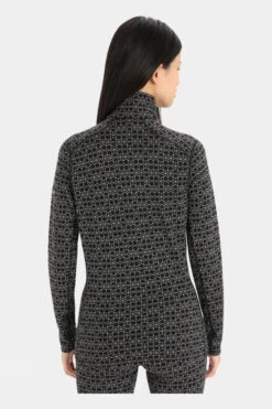 Icebreaker Womens 250 Vertex Long Sleeve Half Zip Alpine Geo Top -Outdoor Clothing Store b11gab0080 7070 c