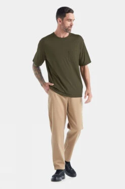 Icebreaker Mens Granary Stripe Pocket Tee -Outdoor Clothing Store b12bac0365 5454 d