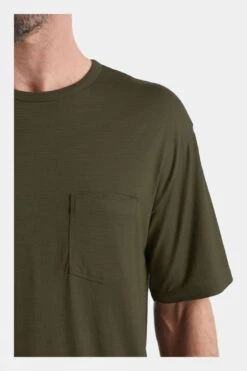 Icebreaker Mens Granary Stripe Pocket Tee -Outdoor Clothing Store b12bac0365 5454 e