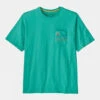 Patagonia Unisex Line Logo Ridge Stripe Organic Pocket Tee