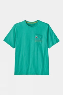 Patagonia Unisex Line Logo Ridge Stripe Organic Pocket Tee