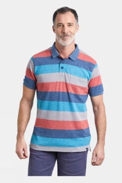 Weird Fish Mens Filmore Slub Pique Stripe Polo Shirt -Outdoor Clothing Store b12bbc0050 4133 c