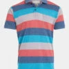 Weird Fish Mens Filmore Slub Pique Stripe Polo Shirt