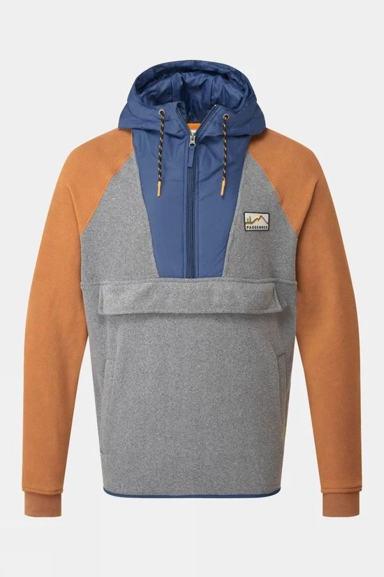 Passenger Mens Woodland Hooded Half Zip Polar Fleece 1 Passenger Mens Woodland Hooded Half Zip Polar Fleece