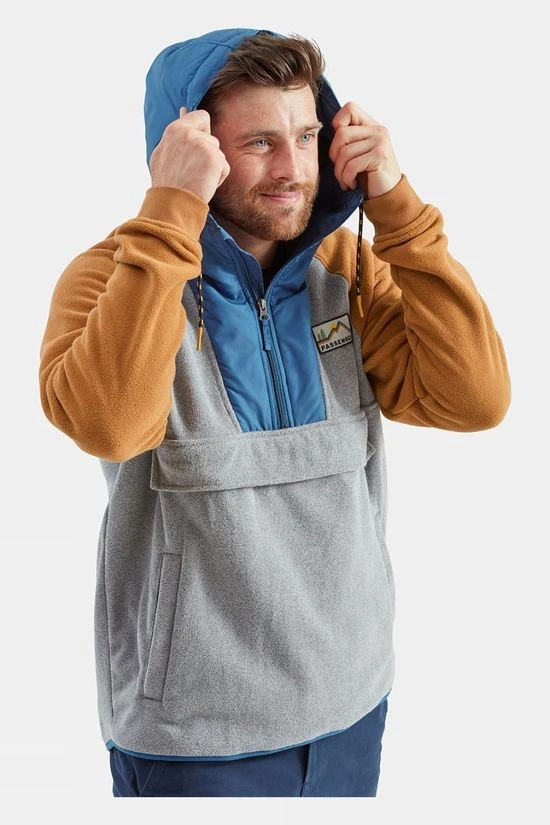 Passenger Mens Woodland Hooded Half Zip Polar Fleece 4 Passenger Mens Woodland Hooded Half Zip Polar Fleece - Image 4