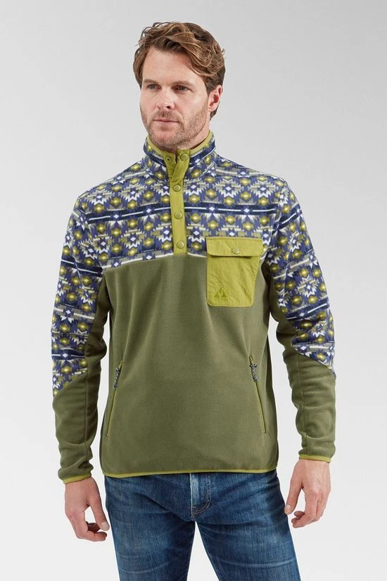 Ayacucho Mens Fitzroy Snap Fleece 3 Ayacucho Mens Fitzroy Snap Fleece - Image 3