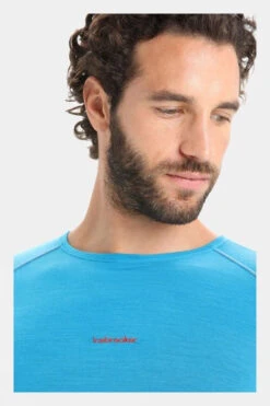 Icebreaker Mens 150 ZoneKnit Long Sleeve Crew Top -Outdoor Clothing Store b12gab0083 4341 f