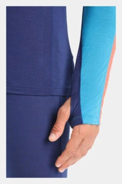 Icebreaker Mens 150 ZoneKnit Long Sleeve Crew Top -Outdoor Clothing Store b12gab0083 4341 h