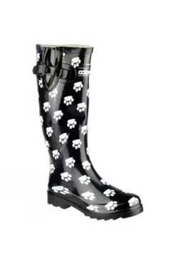 Cotswold Womens Dog Paw Wellington