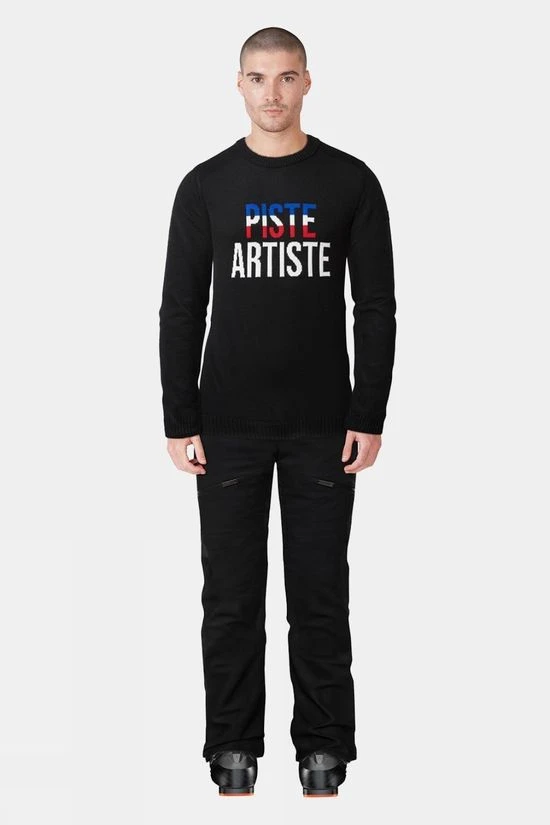 Henjl Mens Piste Artiste Merino Crew Neck Sweater 5 Henjl Mens Piste Artiste Merino Crew Neck Sweater - Image 5