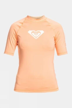 Roxy Womens Whole Hearted Short Sleeve Rashguard