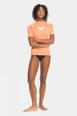 Roxy Womens Whole Hearted Short Sleeve Rashguard -Outdoor Clothing Store f11bac0036 3535 e