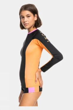 Roxy Womens Active Zipped Longsleeve Rashguard -Outdoor Clothing Store f11bac0037 7070 c