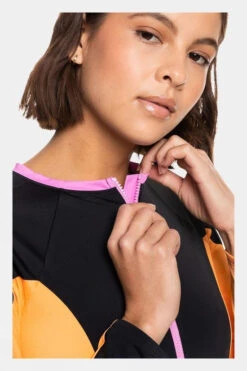 Roxy Womens Active Zipped Longsleeve Rashguard -Outdoor Clothing Store f11bac0037 7070 f