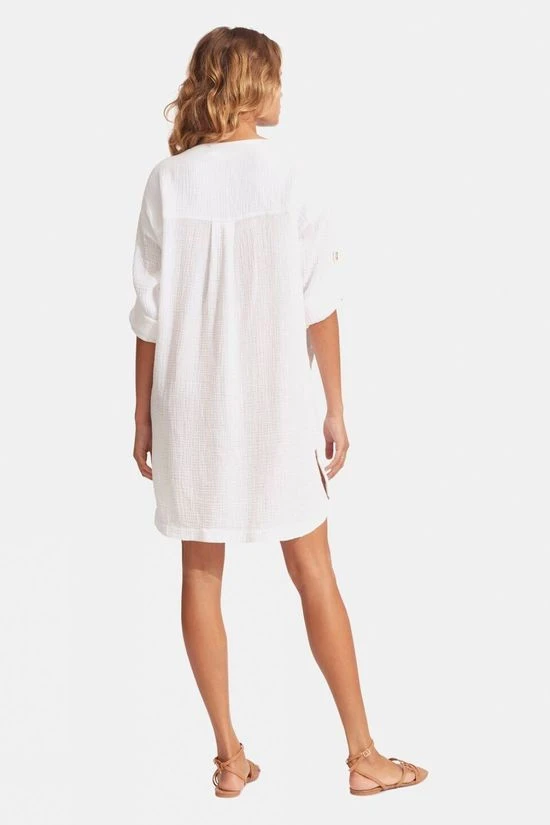 Seafolly Womens Essential Cover Up Dress 3 Seafolly Womens Essential Cover Up Dress - Image 3