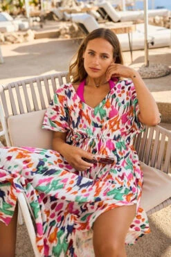 Livia Womens Akyra Cotmakassar Beach Dress -Outdoor Clothing Store f11dd90090 1087 d