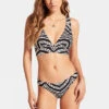 Seafolly Womens "V" Neck Crop Top Bikini Top