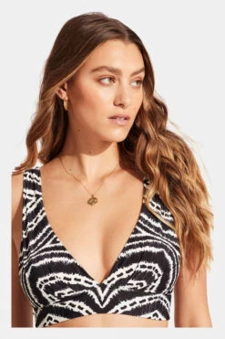 Seafolly Womens "V" Neck Crop Top Bikini Top 9 Seafolly Womens "V" Neck Crop Top Bikini Top -Outdoor Clothing Store f11iag0024 7087 e