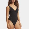 Seafolly Womens Deep V Neck One Piece Swimsuit
