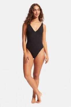 Seafolly Womens Deep V Neck One Piece Swimsuit 5 Seafolly Womens Deep V Neck One Piece Swimsuit -Outdoor Clothing Store f11ib90180 7070 c