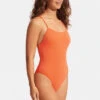 Seafolly Womens Scoop Neck One Piece Swimsuit