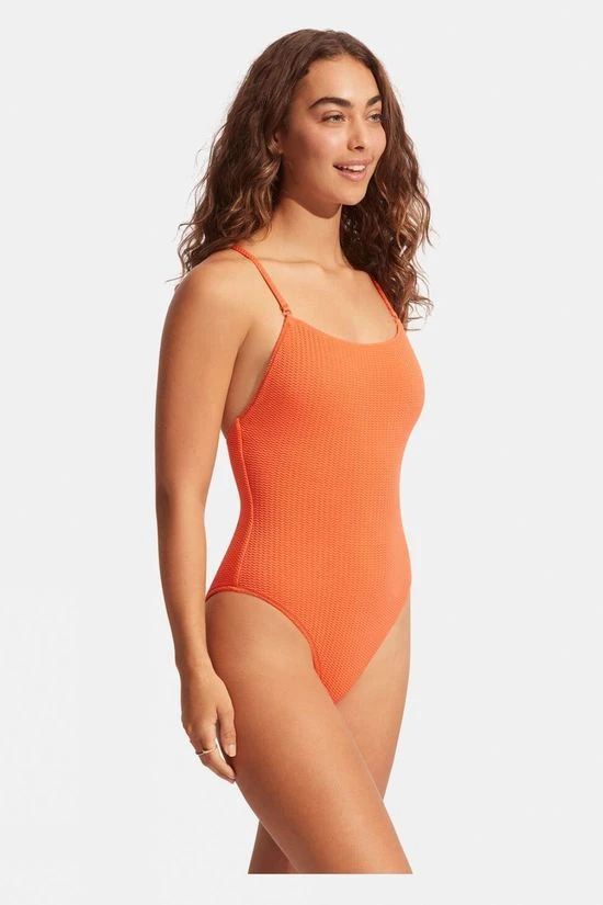Seafolly Womens Scoop Neck One Piece Swimsuit 1 Seafolly Womens Scoop Neck One Piece Swimsuit
