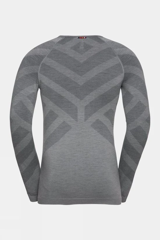 Odlo Mens Natural + Kinship Long Sleeve Crew Neck 2 Odlo Mens Natural + Kinship Long Sleeve Crew Neck - Image 2