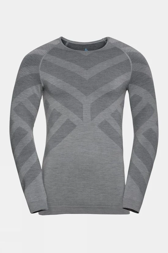 Odlo Mens Natural + Kinship Long Sleeve Crew Neck 1 Odlo Mens Natural + Kinship Long Sleeve Crew Neck
