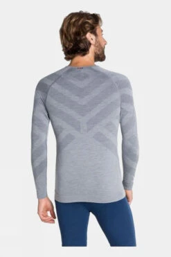 Odlo Mens Natural + Kinship Long Sleeve Crew Neck 7 Odlo Mens Natural + Kinship Long Sleeve Crew Neck -Outdoor Clothing Store h1724053 7272 u