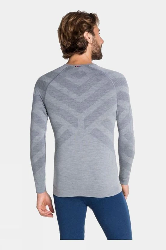 Odlo Mens Natural + Kinship Long Sleeve Crew Neck 4 Odlo Mens Natural + Kinship Long Sleeve Crew Neck - Image 4