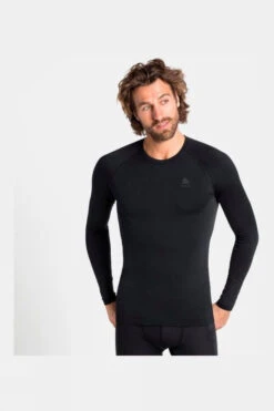 Odlo Mens Performance Warm Eco Long Sleeve Crew Neck -Outdoor Clothing Store h17240547070a